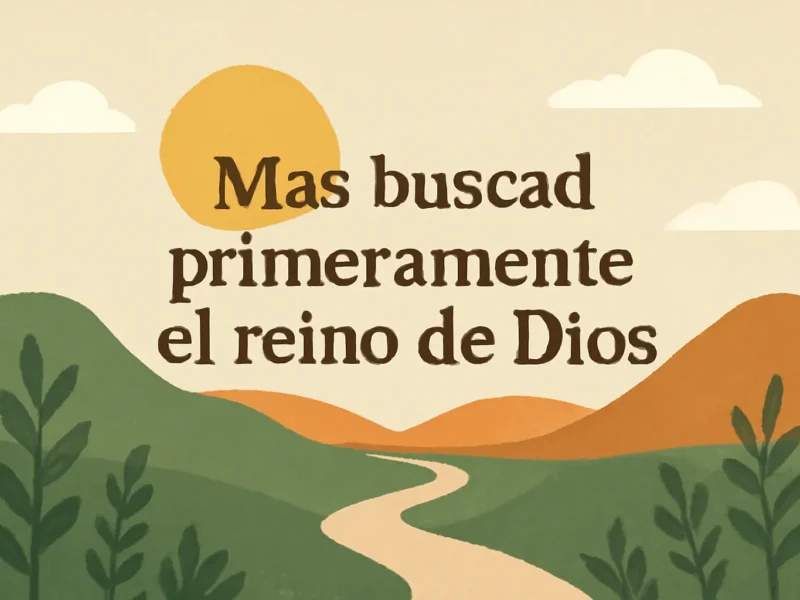 Mas buscad primeramente el reino de dios: significado práctico