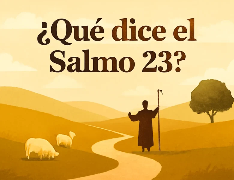 Qué dice el Salmo 23: interpretación, significado y versículos clave