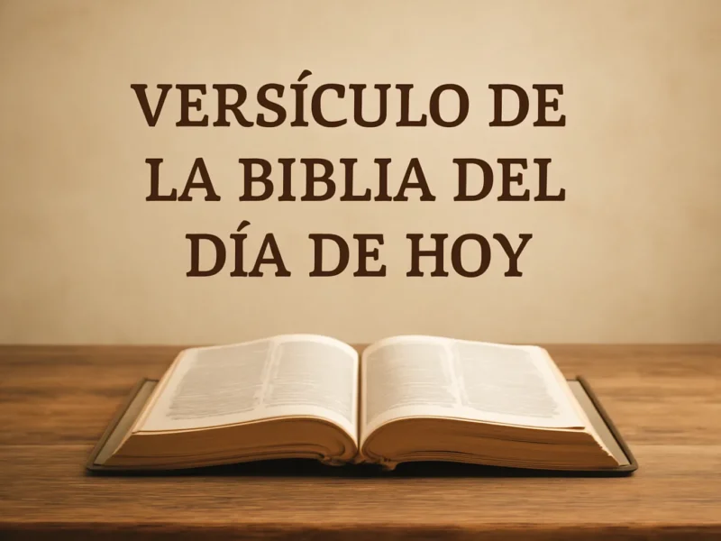 Versículo de la Biblia del día de hoy: lectura diaria y reflexión